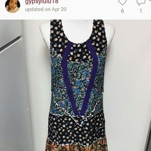 100% silk coach hobo dress